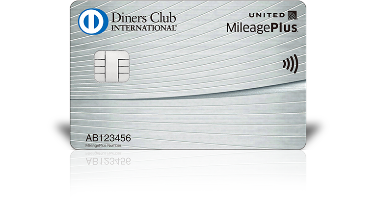 MileagePlus ダイナースクラブカードのカード券面