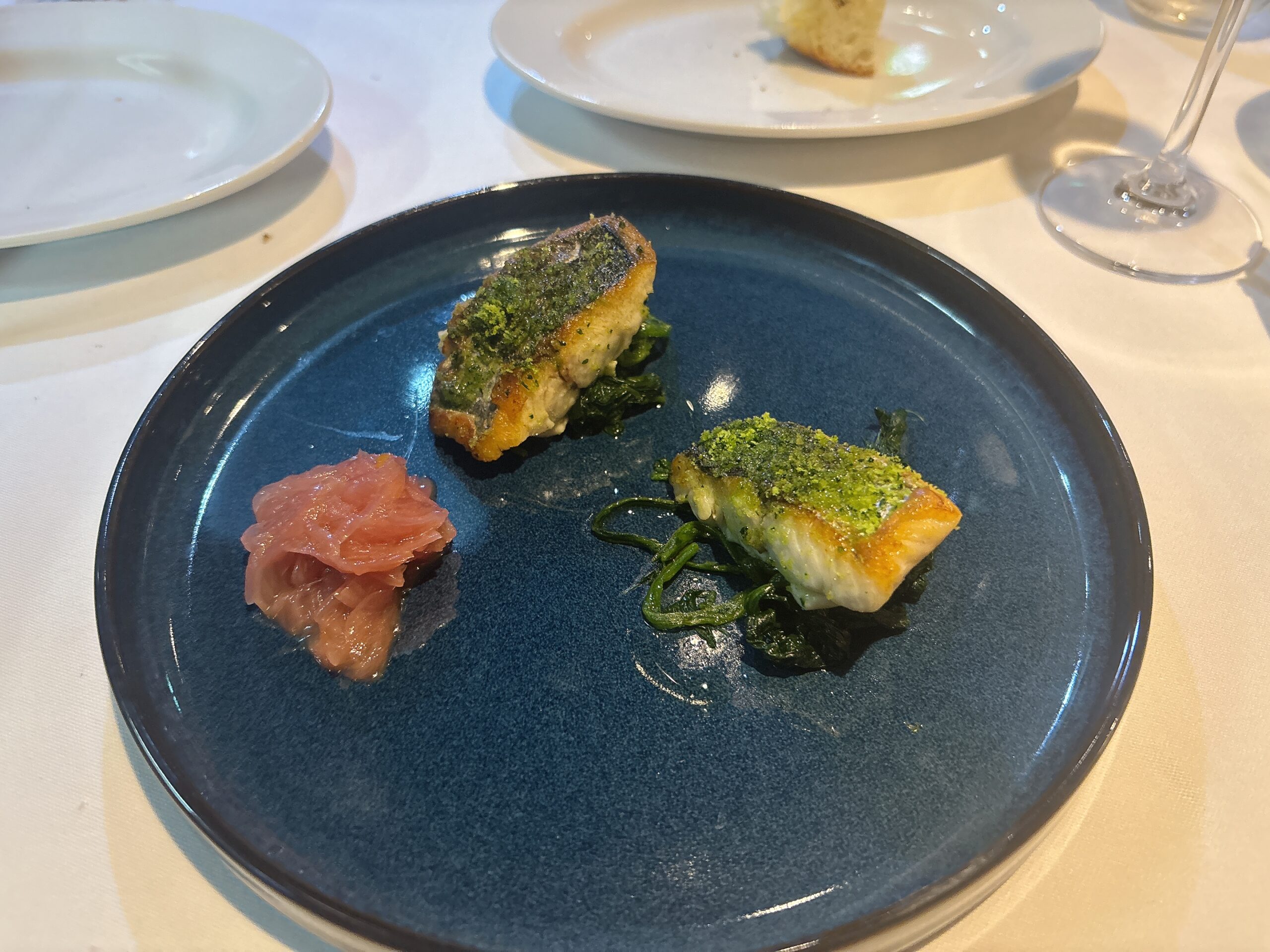 TRATTORIA Ortensiaのサワラの香草焼き
