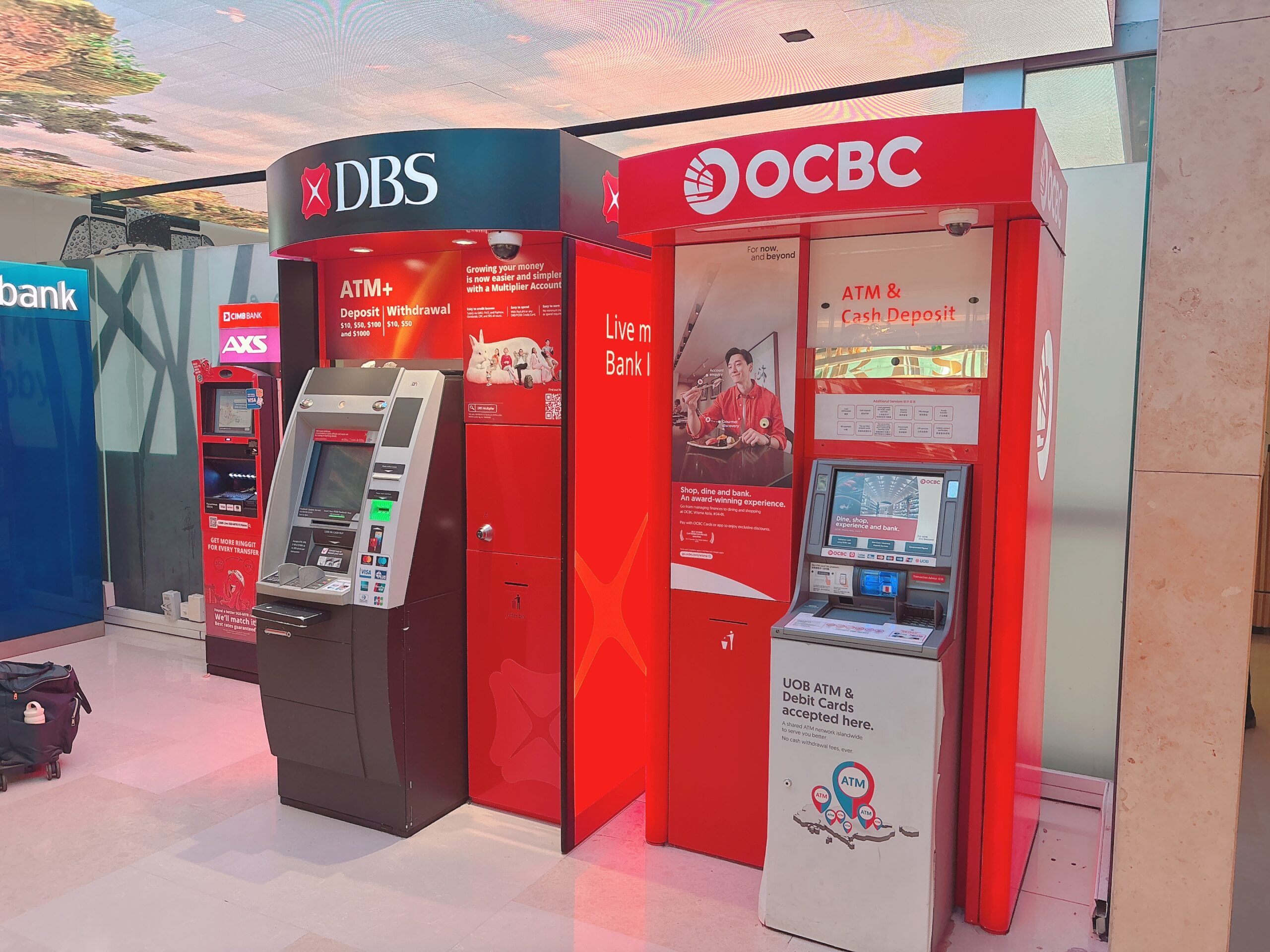 シンガポールにあるATM