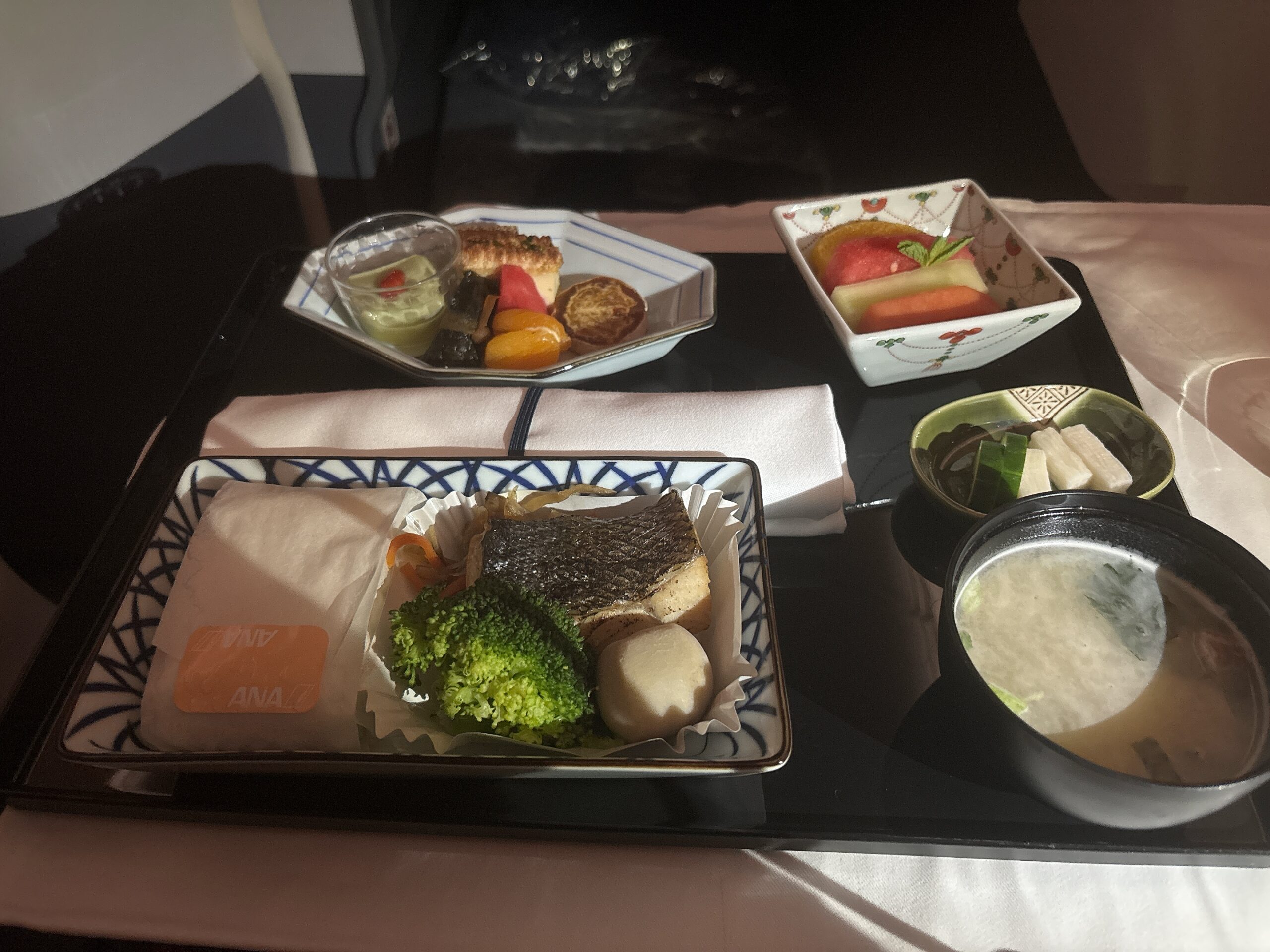 ANAビジネスクラスの機内食