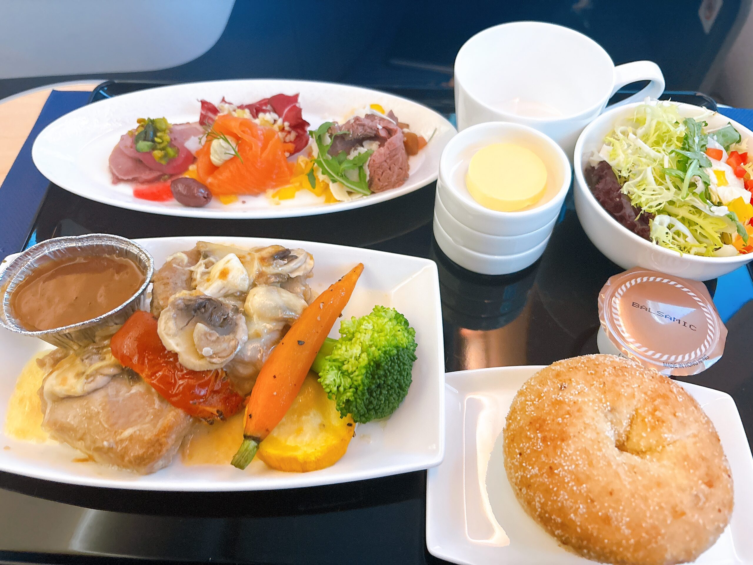 筆者が実際に食べたANAビジネスクラスの機内食