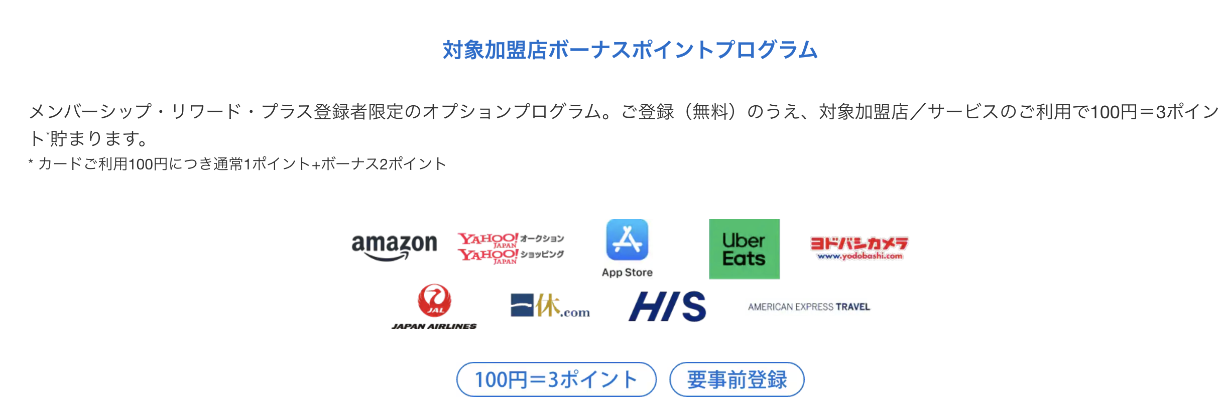 対象加盟店ボーナスポイントプログラムのアイキャッチ画像