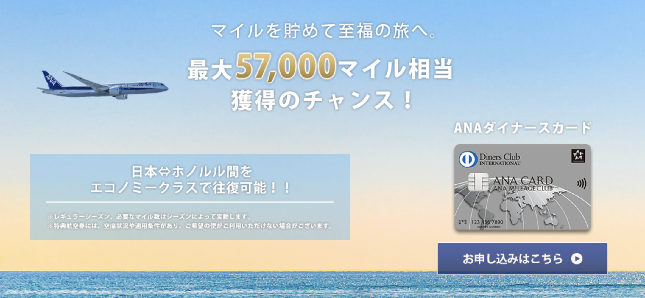 ANAダイナースの新規入会キャンペーンのアイキャッチ画像